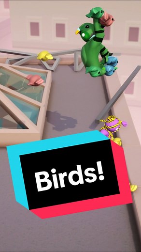 Suspense and Shock Unlike Anything You Have Ever Seen or Imagined. ICYMI: Birds have been added to Gang Beasts, in the 1.25 Crane Stage Update. How long can you survive on Roof? #gangbeasts #gangbeastsfunnymoments #boneloaf #gaming #thebirds