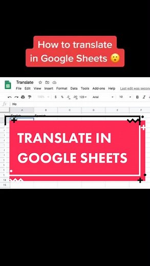 Did you know you can translate IN Google Sheets? 🗣#techtok #techtip #hack #google #translate (video cred: @iamargi )