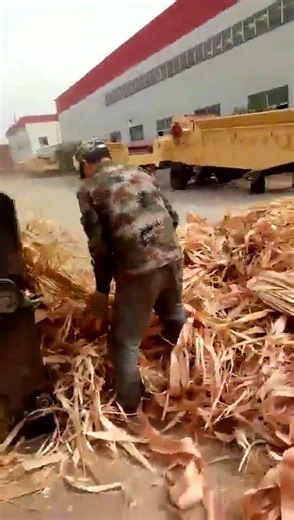 Hongrun Wood Pallets Crusher Crush Tree Bark#crushingequipment #crusher #crushermachinevideos