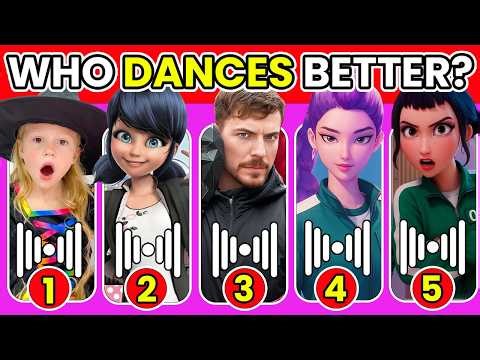 Guess Who Is Singing? Who DANCES Better?🎤💃🎶 Like Nastya, MrBeast, Rumi, Zoey, JoJo Siwa | Deep Quiz