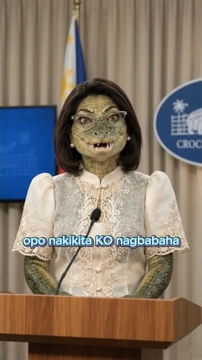 “THE CROCODILE SPOKESWOMAN LOST IT 😂🐊” #pinoycomedy #philippines #satire