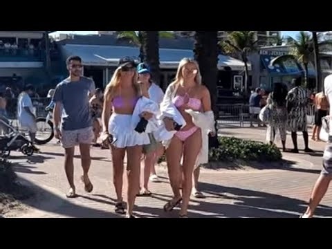THE BEAUTIES OF FORT LAUDERDALE _ SPRING BREAK WILD BEACH...