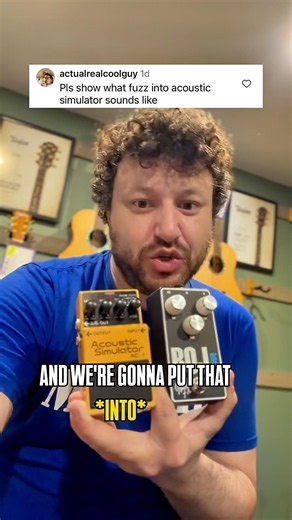 Boss Acoustic Simulator: The secret ingredient for gnarly fuzz tones! #guitar #bosspedals
