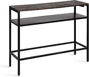 Kate and Laurel Westbrook Farmhouse Console Table, 36 x 12 x 30, Rustic Brown, Modern Narrow Console Table for Storage and Display