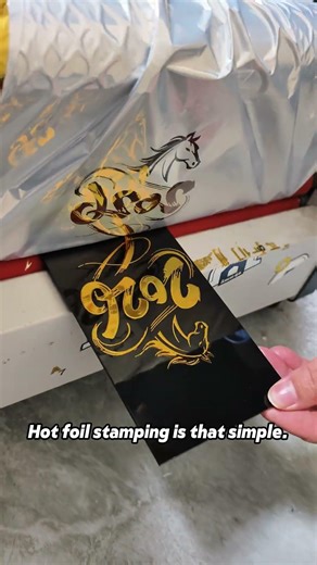 How to make hot stamp gold foil on Black Acrylic by Locor 6090uv flabted printer