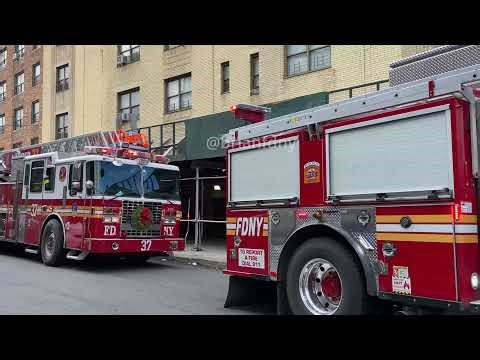 FDNY Full house run for Engine 79, Ladder 37 & Battalion 27