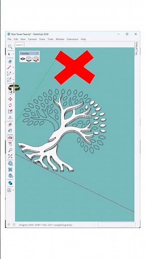Turn the famous Tree of Life into a 3D model inside SketchUp 🌳