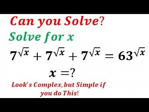 Solving an Exponential Square Root Problem: Solve for x