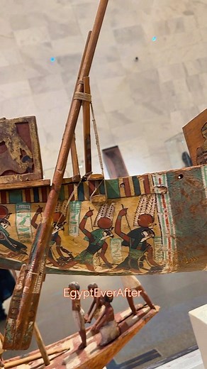 A stunning ancient Egyptian model funerary boat 🚢 😍 🌟 Every artifact has a story — follow to uncover them all. 📸 Photos & video by @Egypteverafter💥Not for commercial use ©️ | Egypt Ever After