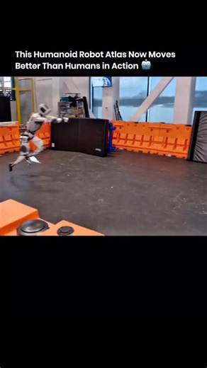 ScienceX on Instagram: "Boston Dynamics humanoid robot Atlas shows how far robotics has advanced. In this clip, Atlas performs a controlled cartwheel into a backflip, lands cleanly, and keeps balance the entire time. This agility comes from years of work on control systems, reinforcement learning, and full body coordination. Every joint movement, weight shift, and mid air correction gets calculated in real time. It looks like a gymnastics demo, yet the real progress sits in balance, timing, and 