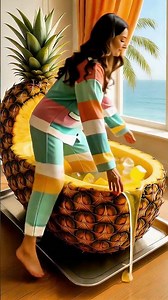 ASMR Fruit Bathtub Relaxation 🍉🥥🍍 | Smooth Entering & Deep Relax Sounds #asmr #asmr #satisfying