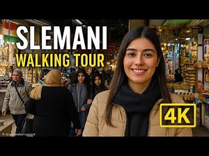 Sulaymaniyah 4K Walking Tour (Kurdistan) - Tour with Captions & Immersive Sound [4K Ultra HD/60fps]