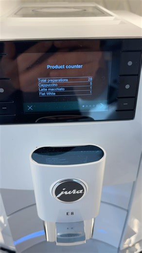 How to access hidden menu in Jura E8 coffee machine #juracoffee