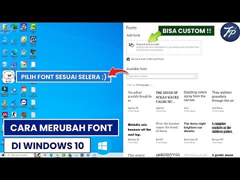 Cara Merubah Font Di Laptop Atau PC Windows 10 | Ubah Jenis Font Windows 10