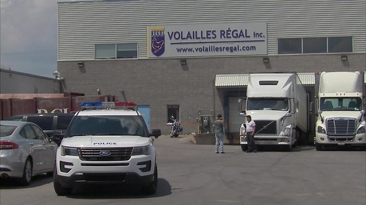 Accident de travail mortel à Laval : images