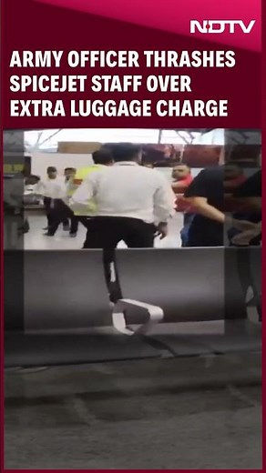 Army Officer Thrashes SpiceJet Staff Over Extra Cabin Luggage Charge