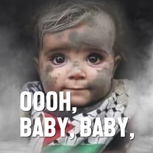 Oh, baby, baby, it’s a wild world! #ceasefire #gaza #palestine #israel #children #humanity #peace