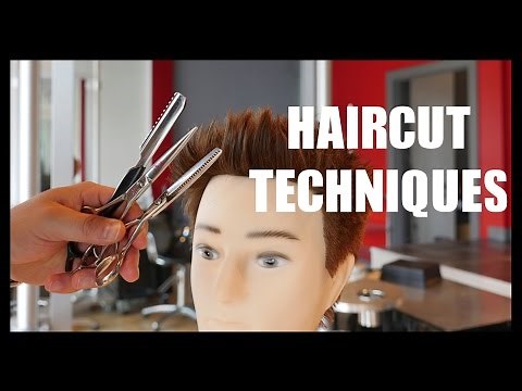 Haircut Techniques - How to Thin Hair - Razor Hair - Texturize Hair - TheSalonGuy