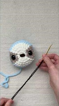 Facial Details for a #Crochet Sloth | #amigurumi