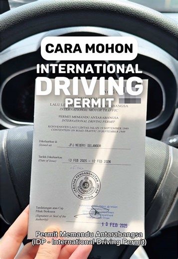 Cara Buat Permit Memandu Antarabangsa dengan Mudah