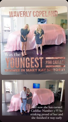 When she started her business she was the youngest to earn the Pink Cadillac and Fastest! Now she has finished up her 5th Pink Cadillac and way early!!! Always proud of her and cheering her on. 🩷🩷🩷🩷🩷🩷🩷🩷🩷🩷🩷🩷🩷🩷🩷🩷A few facts about Mary Kay Career Cars Mary Kay Independent Beauty Consultants who reach the status of Mary Kay Independent Sales Directors can earn the use of a Cadillac XT5 (or cash in lieu of). The Cadillac program was started by Mary Kay Ash to reward the best of the be