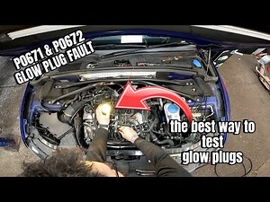 Audi p0671 p0672 glow plug failure, best way to test glow plugs on any vehicle.