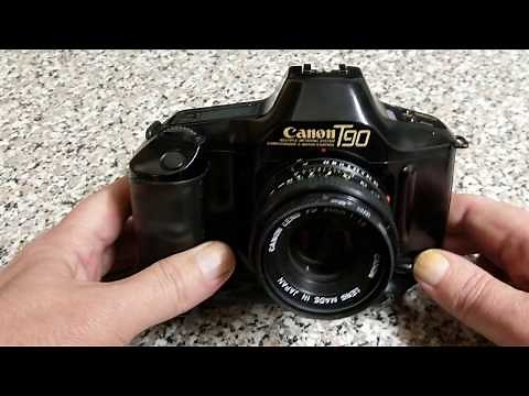 Canon T90, 1986, flagship FD mount camera