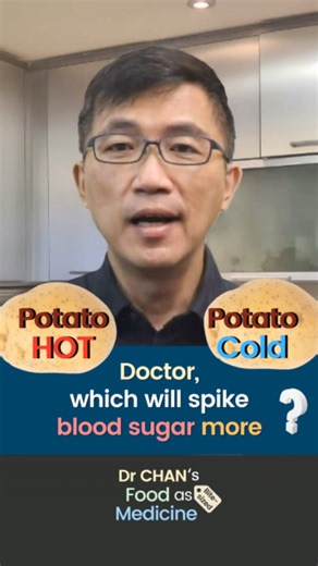 Eating Hot Potatoes VS Eating Cold Potatoes - Which will spike your Blood Sugar more? #GlycemicIndex #potatoes #health #healthydiet #diabetes #bloodsugar #bloodglucose #lifestylemedicine #foodismedicine #foodasmedicine | The Habits Doctor
