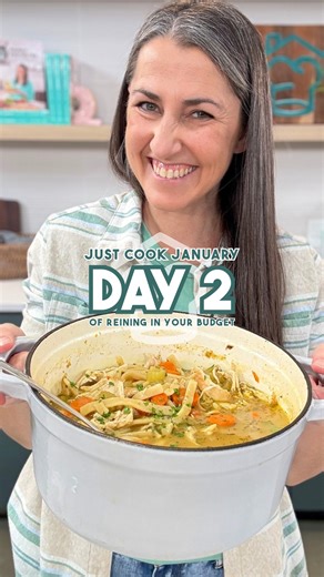 Just Cook January: Day 2 — Chicken Noodle Soup Classic, cozy, and easy on the wallet—chicken noodle soup is the ultimate feel-good dinner. Made with pantry staples and leftover or rotisserie chicken, it’s warm, comforting, and even better the next day. Bonus: it freezes like a dream, so make a double batch and thank yourself later. https://thestayathomechef.com/chicken-noodle-soup/ | The Stay At Home Chef
