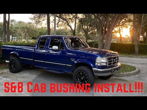 OBS Powerstroke gets new S&B CAB BUSHINGS! (Install and review)