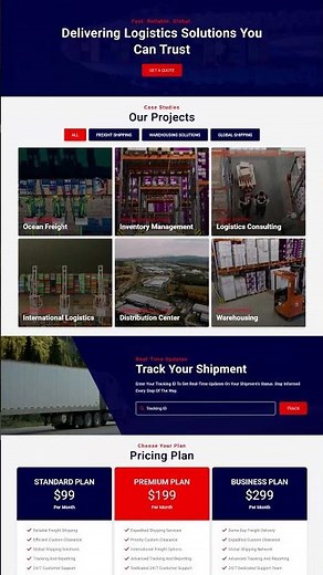 🚚 Logistics & Transportation Website Template | HTML5 Live Demo 🔥