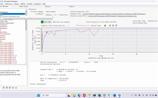 flow3d意外终止计算之后的接续计算
