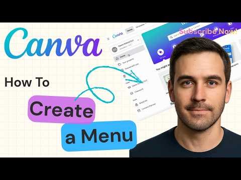 How to Create a Menu Using Templates in Canva | Canva Tutorial 2026