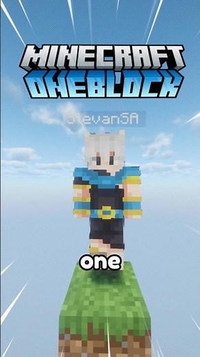 THIS IS HOW YOU CAN GET STARTED IN MINECRAFT ONE BLOCK! #minecraftbedrockserver #minecraftserver
