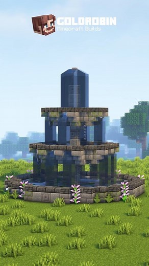 Goldrobin | Minecraft Fountain ⛲️, Tutorial on YouTube: Goldrobin (Link in Bio) . 🏠 Everything is built by me! 🌈 Ressourcepack: Minecraft 🌍 Shader:... | Instagram