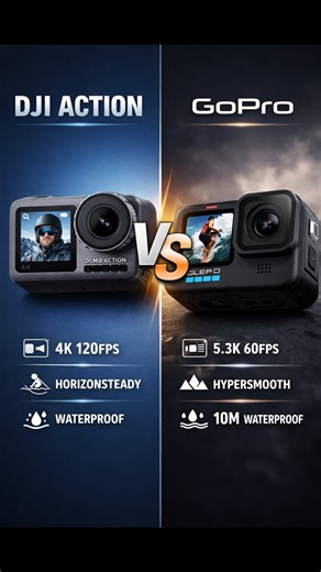 Toshar Sharma on Instagram: "GoPro or DJI? 🤔 Best Action Camera in 2026 DJI Action vs GoPro . . #goprovsdji #bikereel #foryoupage #djicamera #techfriction"