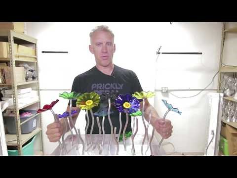 Garden Glass Flower Assembly