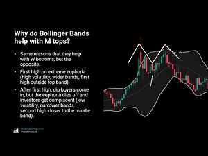 How To Trade M Patterns (M Tops) With Bollinger Bands | Simple Trading Strategy | Trading Course