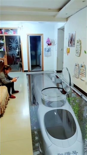 FUTURISTIC TRAIN PASSING TRHOUGH A HOME??!!! #funny #china #funnyshorts #comedy #future