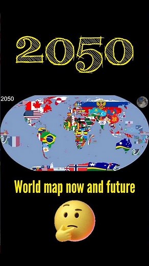 World map 2025 vs 2050 #history #geography #map