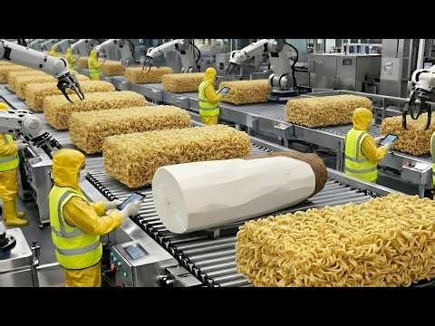 Inside the Modern Factory: Giant Cassava roots to Instant noodles production Line