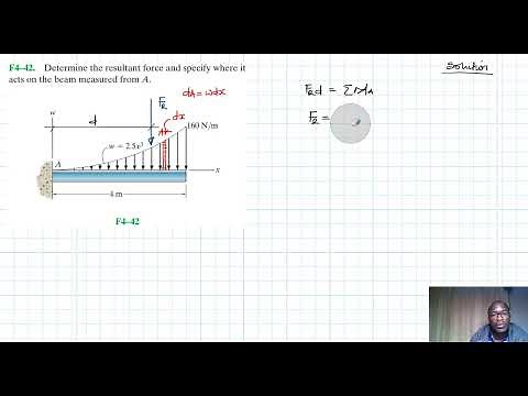 F4–42 Force System Resultants (Chapter 4: Hibbeler Statics) Benam Academy
