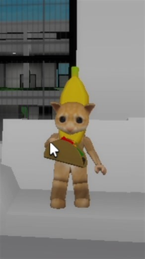 banana cat, happy happy happy #roblox #bananacat #brookhavenroblox