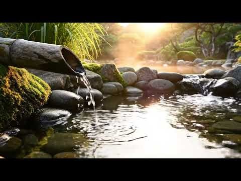 Zen Pond Morning Calm | Water Dripping Sounds for Relaxation