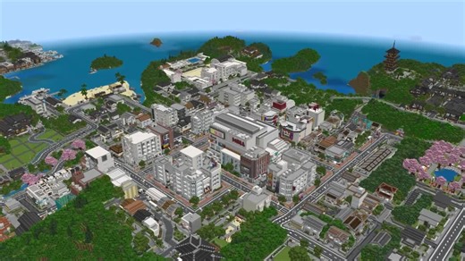 Exploring Modern City Builds in Minecraft