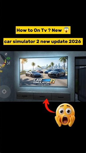 How to On Tv ? New 😱 | car simulator 2 new update 2026 | #carsimulator2 #shorts