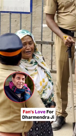 Viral Bhayani on Instagram: "Die hard fans of the legendary #Dharmendra ji just could not hold onto their tears 💔"