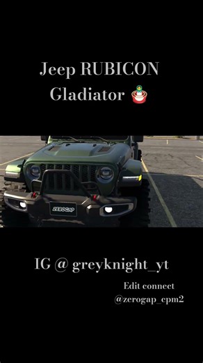 Jeep RUBICON Gladiator stance 👊|| Jeep RUBICON modified #jeep #thar #viral car Parking Multiplayer2