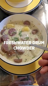 Fall weather is chowder weather! Our chef du jour, David Schmetterling, prepares another masterpiece with an adapted-recipe centered around an unsung species...freshwater drum. Freshwater drum are common in the lower Missouri and Yellowstone rivers and can be easily caught on a hook with a worm. While not always thought of first, freshwater drum fillets are as delicious as any; however, it's important to clean the fish and get them on ice quickly to preserve meat quality. https://honest-food.net