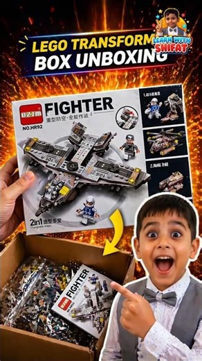 Lego Transformer Fighter Jet Unboxing 🤯 | Jet Build for Kids